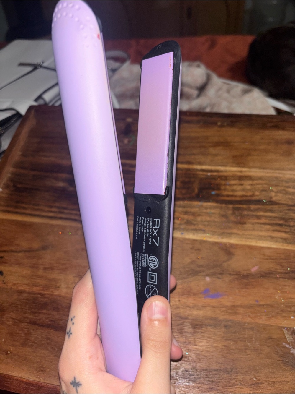 Rx7 Purple flat Iron Hair Straightener